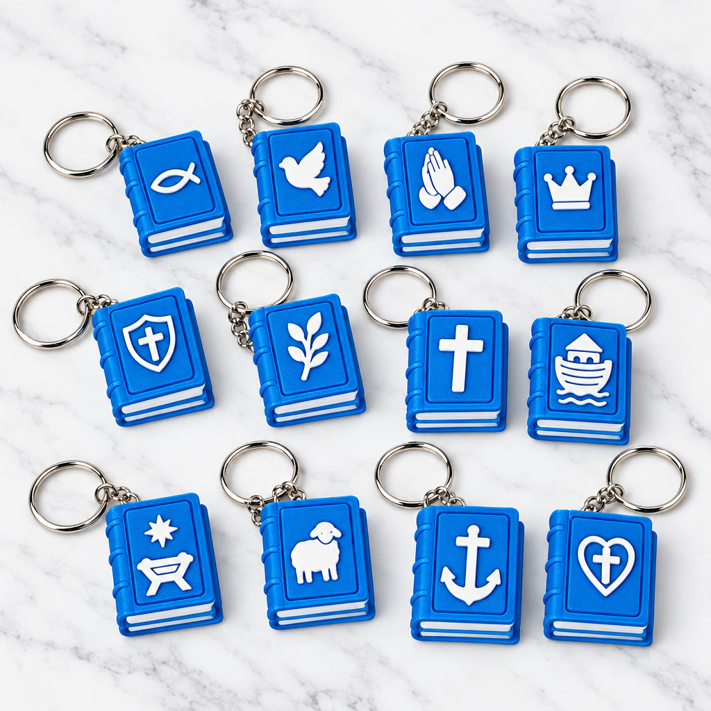 Christian Book Clicker Keychains - Bundle of 12 or Individual