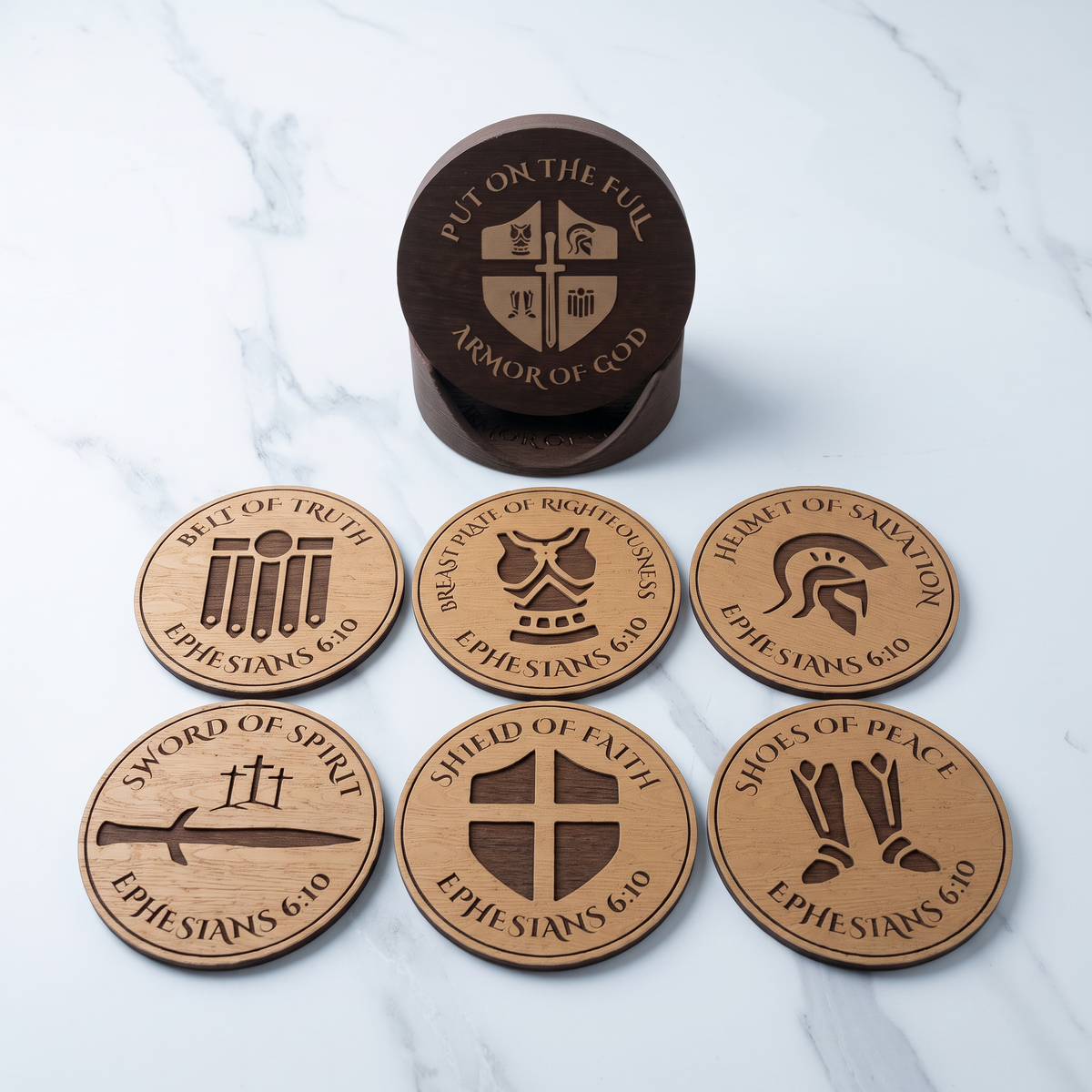 Armor of God Coasters