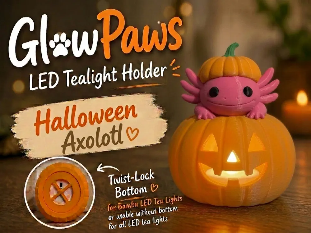 Glow Paws - Axolotl