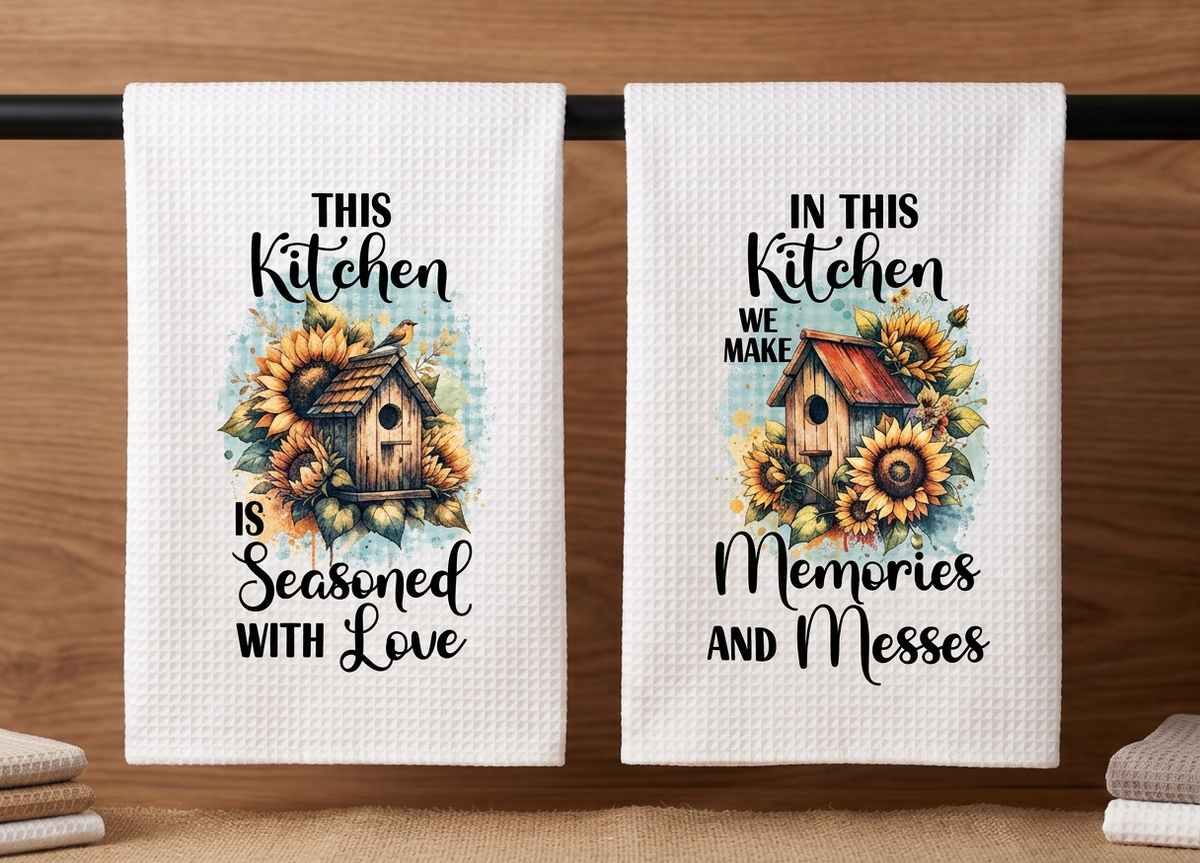 Kitchen Towel Set - Birdhouse (Set of 2)